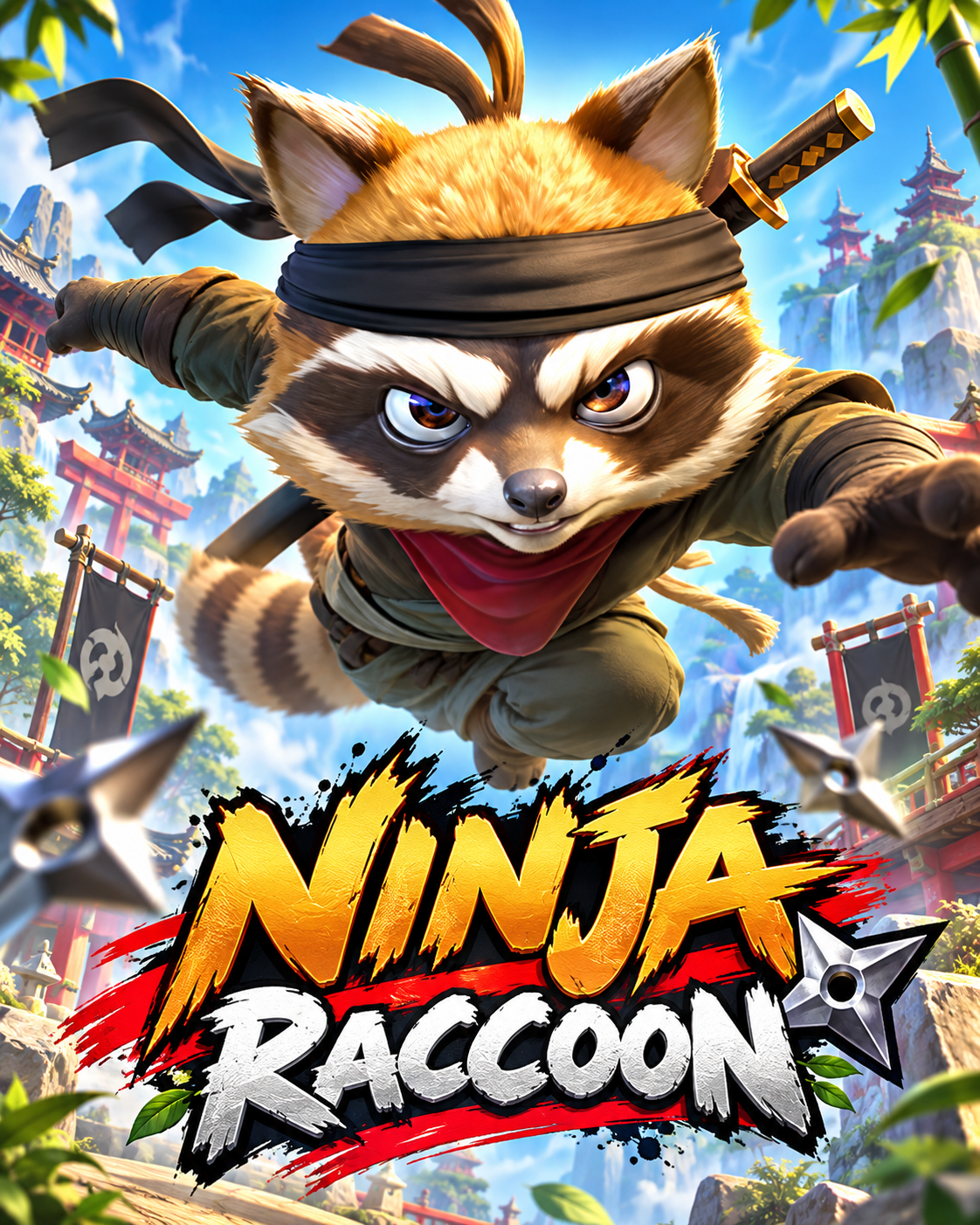 Capa de Ninja Raccoon